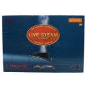 Hornby OO gauge model train, Mallard with controllers, R1041, live steam,