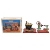 Mamod TE1a traction engine, stationary steam engine,
