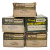 Four Wrenn OO/HO gauge locomotives and a Triang/Wrenn locomotive,