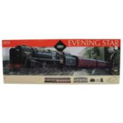 Hornby OO gauge, Marks & Spencer Evening Star boxed set, and a part boxed set,