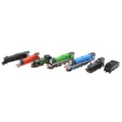 Mixed quantity of model railway locomotives,