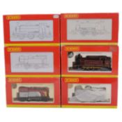 Six Hornby OO gauge model railway locomotives,