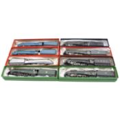 Eight Hornby OO gauge model railway locomotives, A4 Class