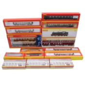 Hornby OO gauge model railway, locomotive, The Pines Express coach pack, etc.,
