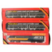 Hornby; two diesel power cars and power/dummy power car set,