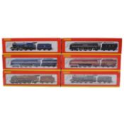 Six Hornby OO gauge model railway locomotives,