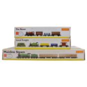 Three Hornby OO gauge model railway track pack systems,