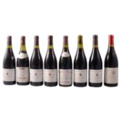 Eight bottles of French red wine - Cotes du Rhone