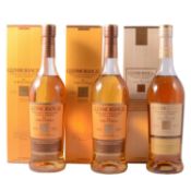 Glenmorangie, single Highland malt whisky Three bottlings