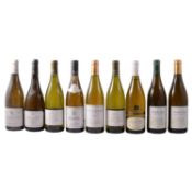 Nine bottles of assorted French white wine