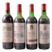 Four bottles of assorted Saint-Emilion vintage wines