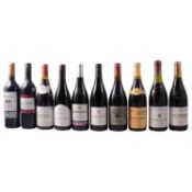 Ten bottles of French table wine - red