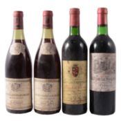 Four bottles of French vintage wine