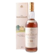 Macallan, 10 year old, single Speyside malt whisky, 1980s bottling 1 bottle