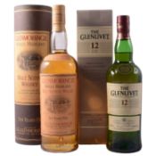 Two bottles of single malt Scotch whisky