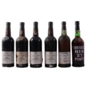 Taylor's 1975 vintage port, 4 bottles, and two other bottles of port
