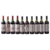 Assorted French vintage red wines 21 bottles