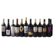 Eleven bottles of assorted red table wine - Spanish, Portuguese, Italian, Bulgarian