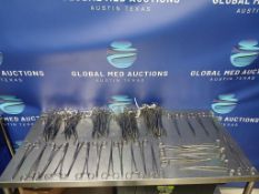 100+ German Stainless Curved Forceps Lot