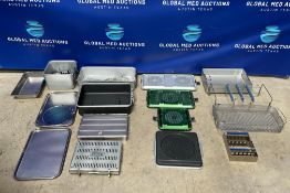 Assorted Sterilization Cases & Tray - Incomplete & Accessories