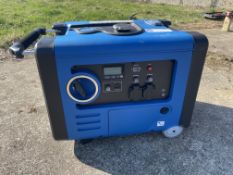Hyundai HY4500SEi 230V 16.5A petrol inverter generator S/No. 8443HY4500SE100103