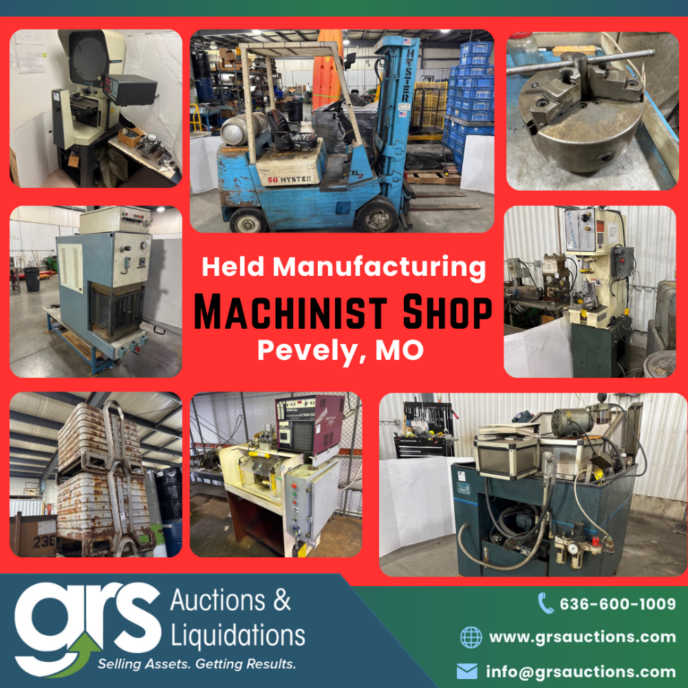 Held Manufacturing Machine Shop Pevely MO, 500 Lots