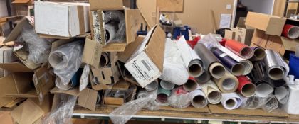 Assortment Rolls of Vinyl (E2310)