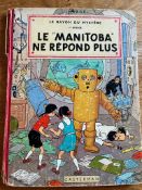 Album ancien publié chez Casterman, collection Hergé, couverture rigide illustrée, dos rouge, état