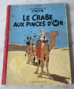 HERGÉ TINTIN 9. Le Crabe aux pinces d'or. B9. Édition originale 1954.Très bon état mise à part