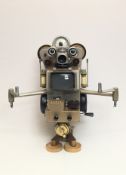 M Proraa - Sculpture robotique originale de Christian Willems, intitulée M Proraa, mesurant 38 cm