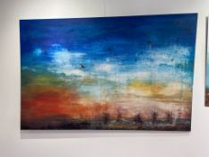 Invitation au voyage – Migration - Œuvre originale signée Florence Welsch (Flow), techniques mixtes