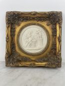 Neoclassical circular bas-relief attributed to Coade & Sealy (circa 1799-1813) Coade stone bas-