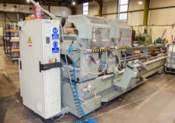 Emmegi Classic Magic 450 TU/4 electronic control double head mitre saw Year: 2017 S/N: C121164