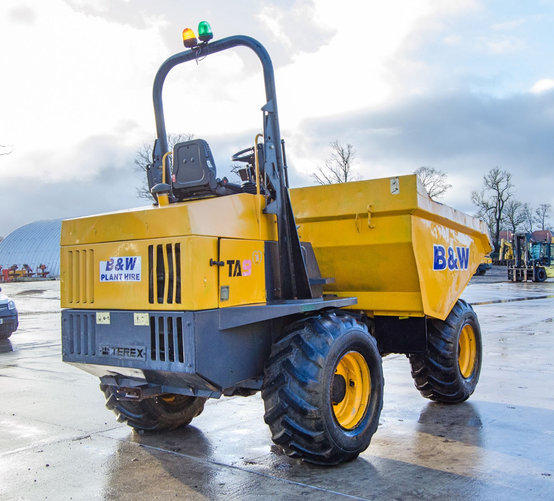 Terex TA9 9 tonne straight skip dumper Year: 2018 S/N:  PS1656 Recorded Hours: 2317 D2369 - Image 3 of 21