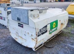 Western Abbi 1940 litre static bunded fuel bowser c/w manual pump, delivery hose and nozzle A804466