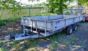Ifor Williams CT166G 16ft x 6ft twin axle dropside tilt bed trailer
