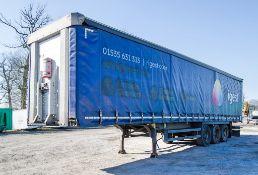 Schmitz 13.8 metre tri axle curtain side trailer Year: 2014 S/N: H04800044077 Reg/Ident Mark: