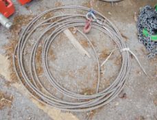 20 metre wire rope & hook INTSC177