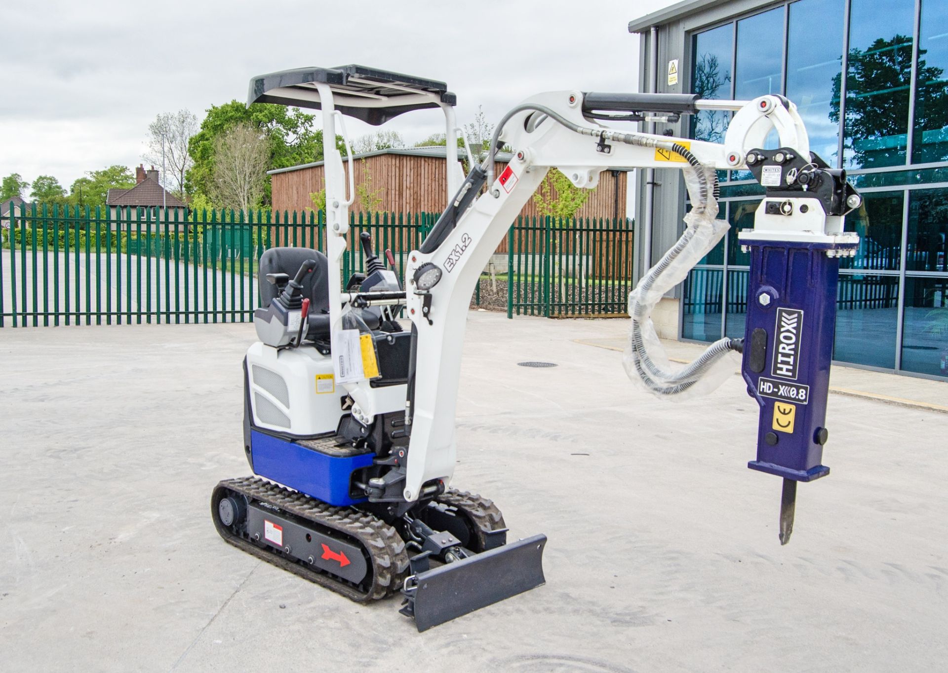 EX 1.2 1.2 tonne rubber tracked mini excavator Year: 2025 S/N: CX2504005 blade, piped, expanding - Image 2 of 28