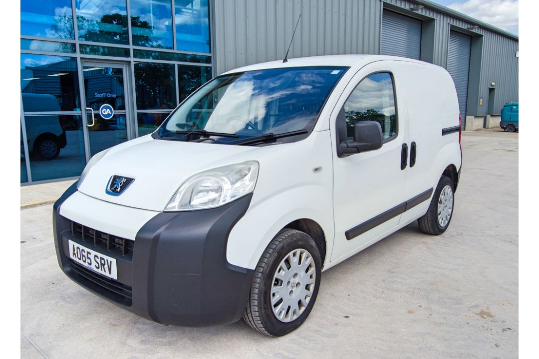 Peugeot Bipper Professional HDi 1248cc diesel 5 speed manual panel van Registration Number: AO65 SRV - Image 1 of 30