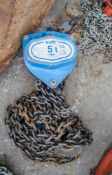 Tractel 5 tonne chain block A778375
