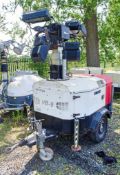 Towerlight VB-9 diesel driven 4-head halogen fast tow mobile lighting tower Year: 2012 S/N: