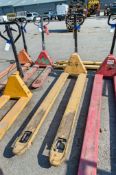 Hand hydraulic long reach pallet truck CH27112