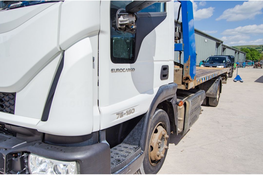 Iveco Eurocargo 75E 16S 7.5 tonne recovery lorry Registration Number: LX18 PVF Date of Registration: - Image 9 of 29
