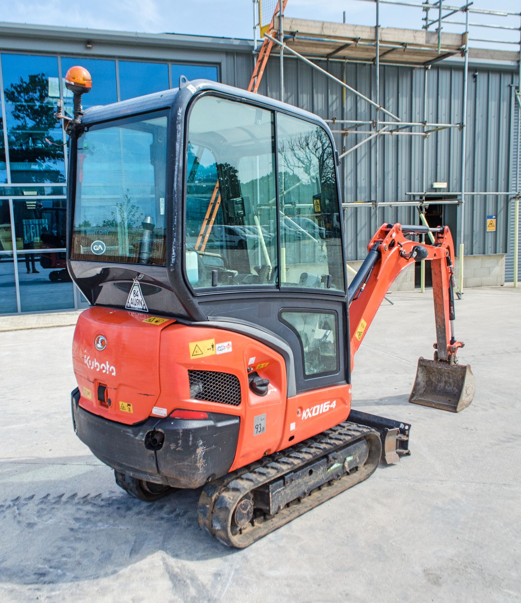 Kubota KX016-4 1.6 tonne rubber tracked excavator Year: 2018 S/N: 62838 Recorded Hours: 869 piped, - Image 7 of 28