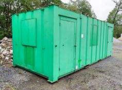 20ft x 9ft steel anti-vandal welfare site unit Comprising of: canteen area, office, toilet &