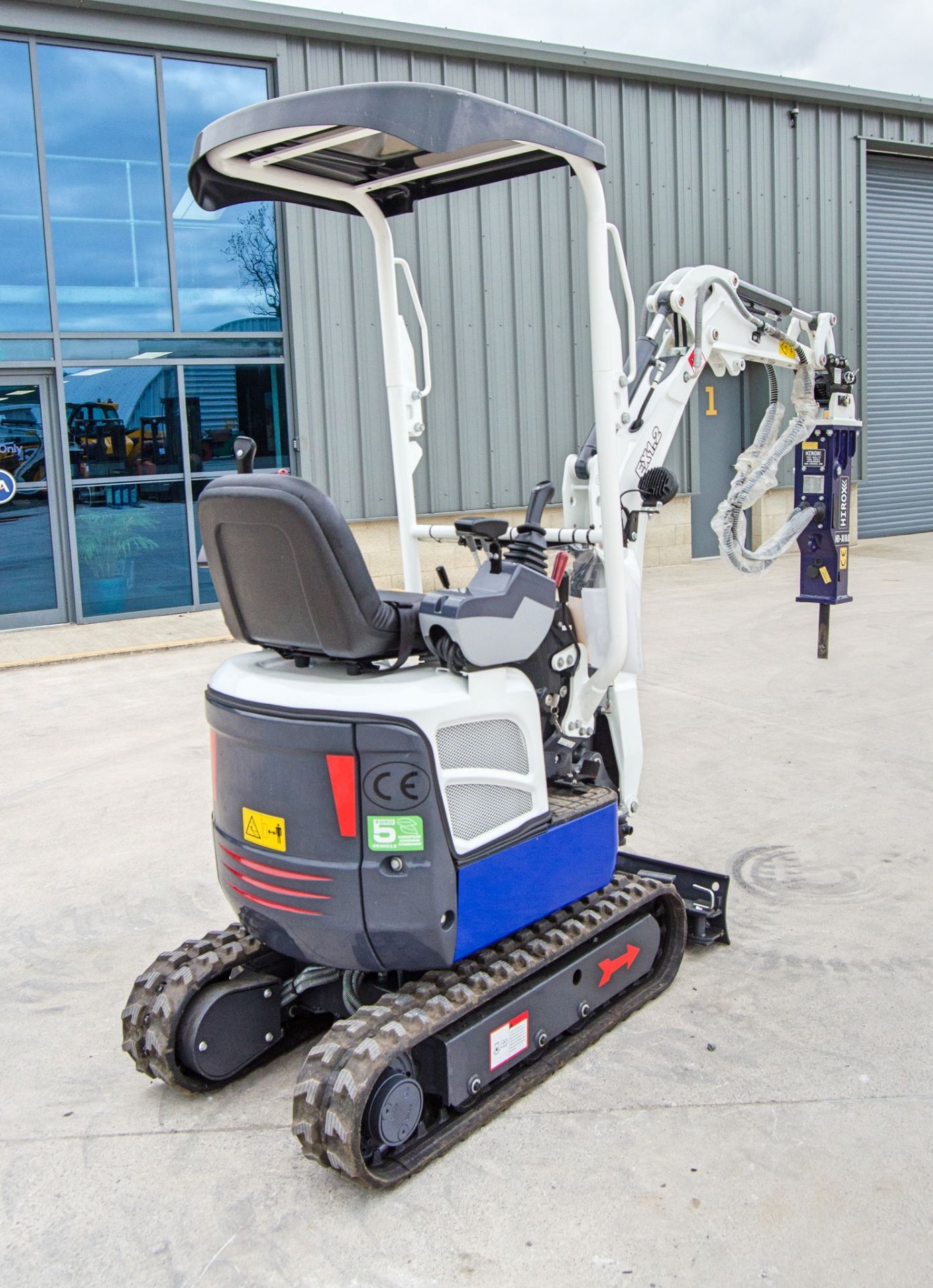 EX 1.2 1.2 tonne rubber tracked mini excavator Year: 2025 S/N: CX2504005 blade, piped, expanding - Image 4 of 28