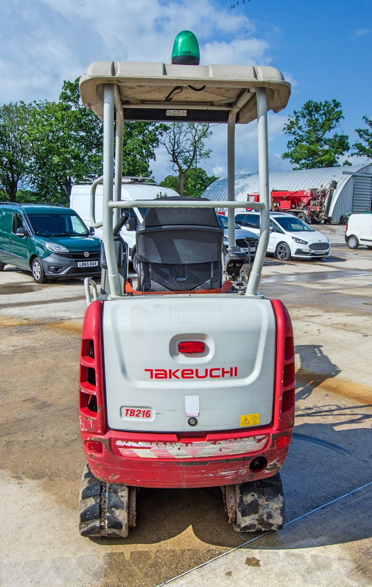 Takeuchi TB216 1.6 tonne rubber tracked mini excavator Year: 2021 S/N: 216018237 Recorded Hours: - Image 7 of 37