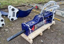 Hirox HRX4-8 hydraulic breaker to suit 4-8 tonne excavator  Pin diameter: 45mm Pin centres: 240mm