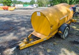 Trailer Engineering 950 litre fast tow mobile bunded fuel bowser c/w manual pump, delivery hose &